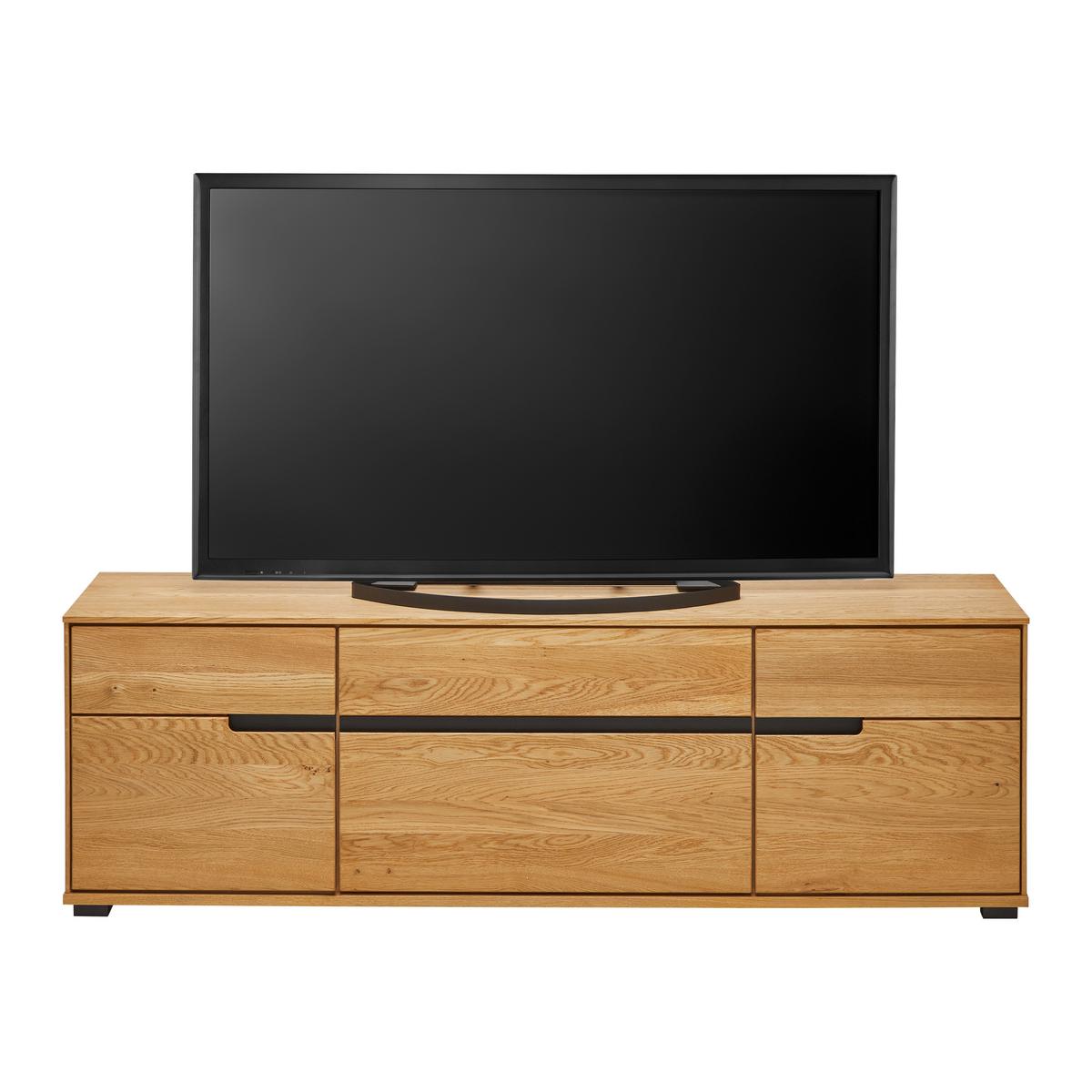TV komoda LOLA dub masiv - Lifestyle, kov/dřevo (162,5/55,5/40,5cm) - ecoTree