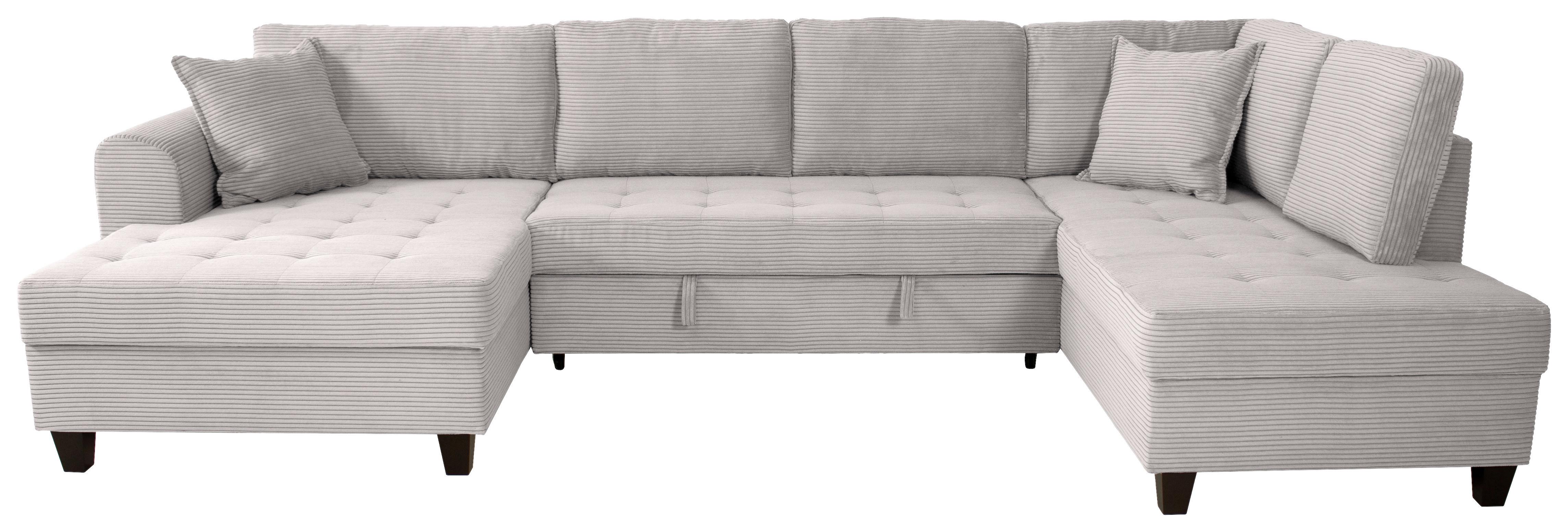 Wohnlandschaft Moritz Beigebraunu-Form:155x324x178cm