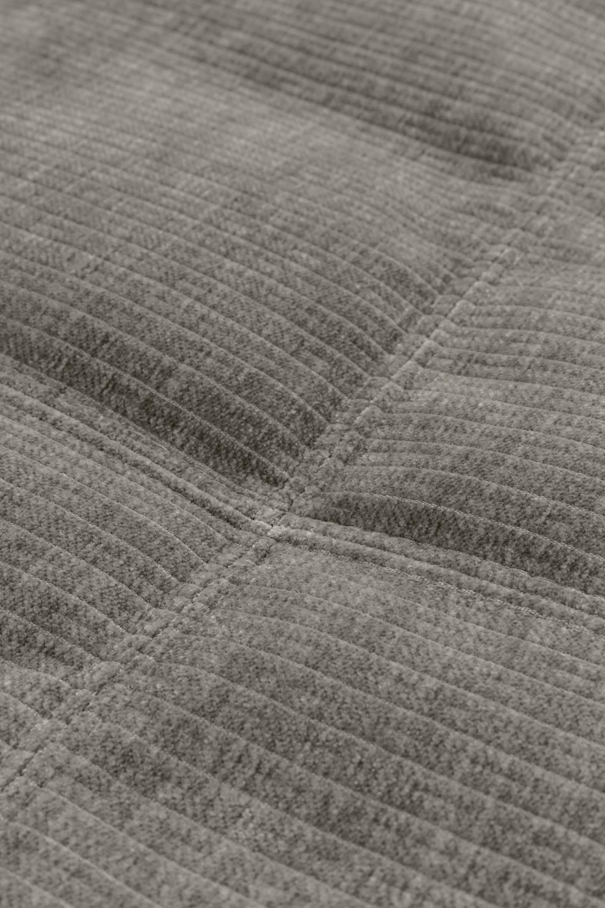 BIGSOFA BE COMFY - Graubraun/Schwarz, MODERN, Textil (264/83/126cm) - Trendmanufaktur