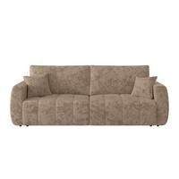 2-sitzer-sofa Bali Mit Schlaffunktion & Bettkasten - Hellbraun/Schwarz, MODERN, Holz/Textil (245/74-90/104cm) - Luca Bessoni