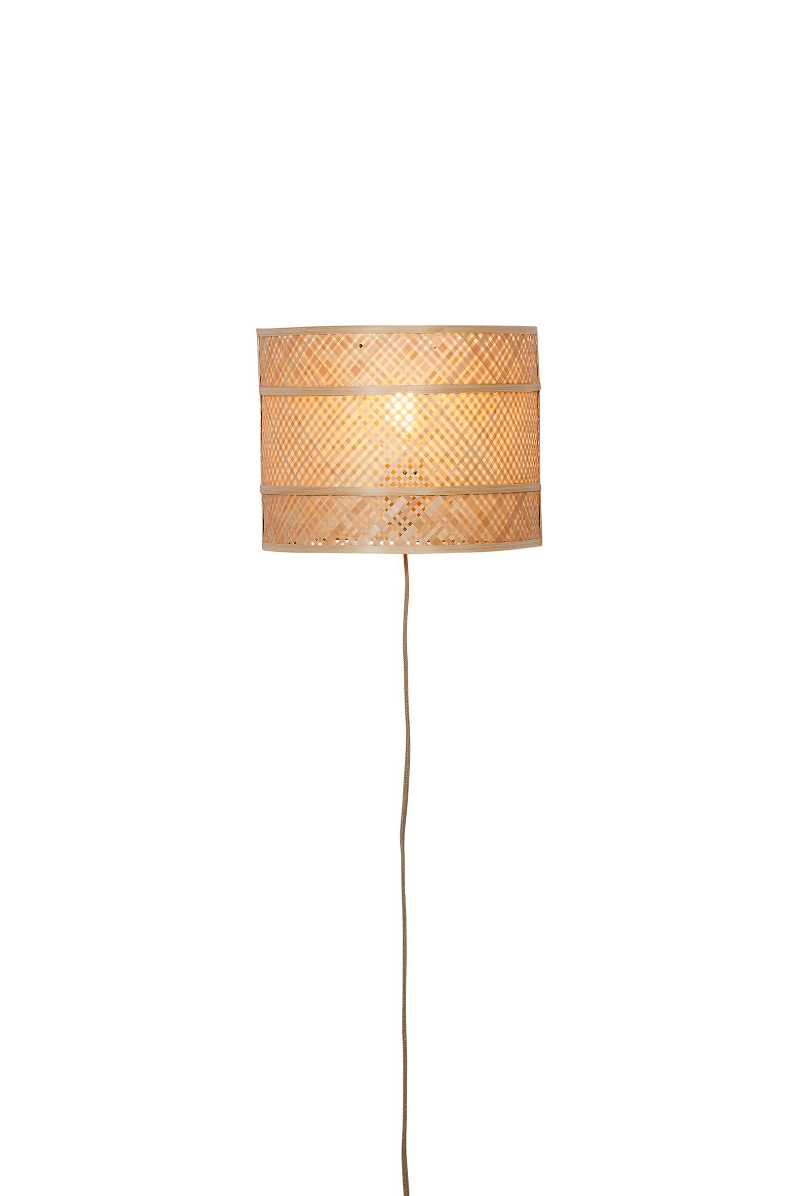 WANDLEUCHTE LANKAWI - Naturfarben, Basics, Naturmaterialien (19/19/25cm) - Good & Mojo