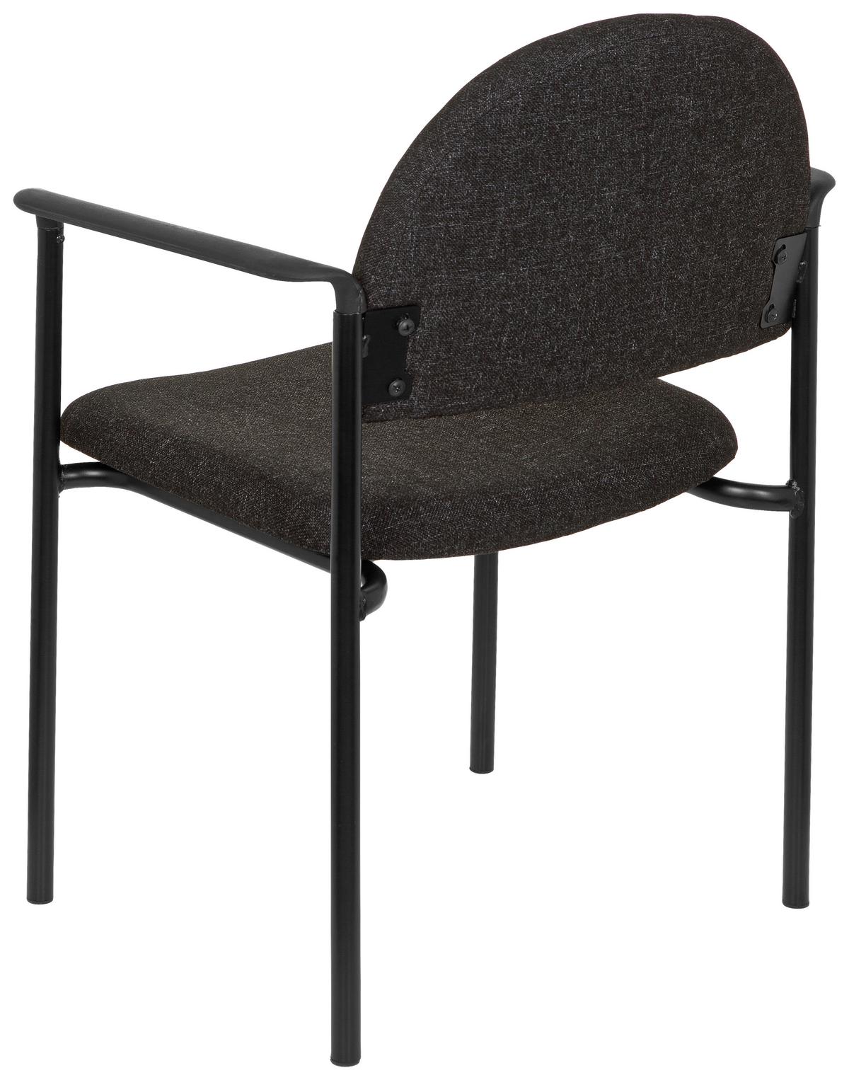 Besucherstuhl Xt 700 Schwarz/dunkelgrau Bis 120 Kg - Dunkelgrau/Schwarz, Basics, Kunststoff/Textil (55/84/42cm) - MID.YOU