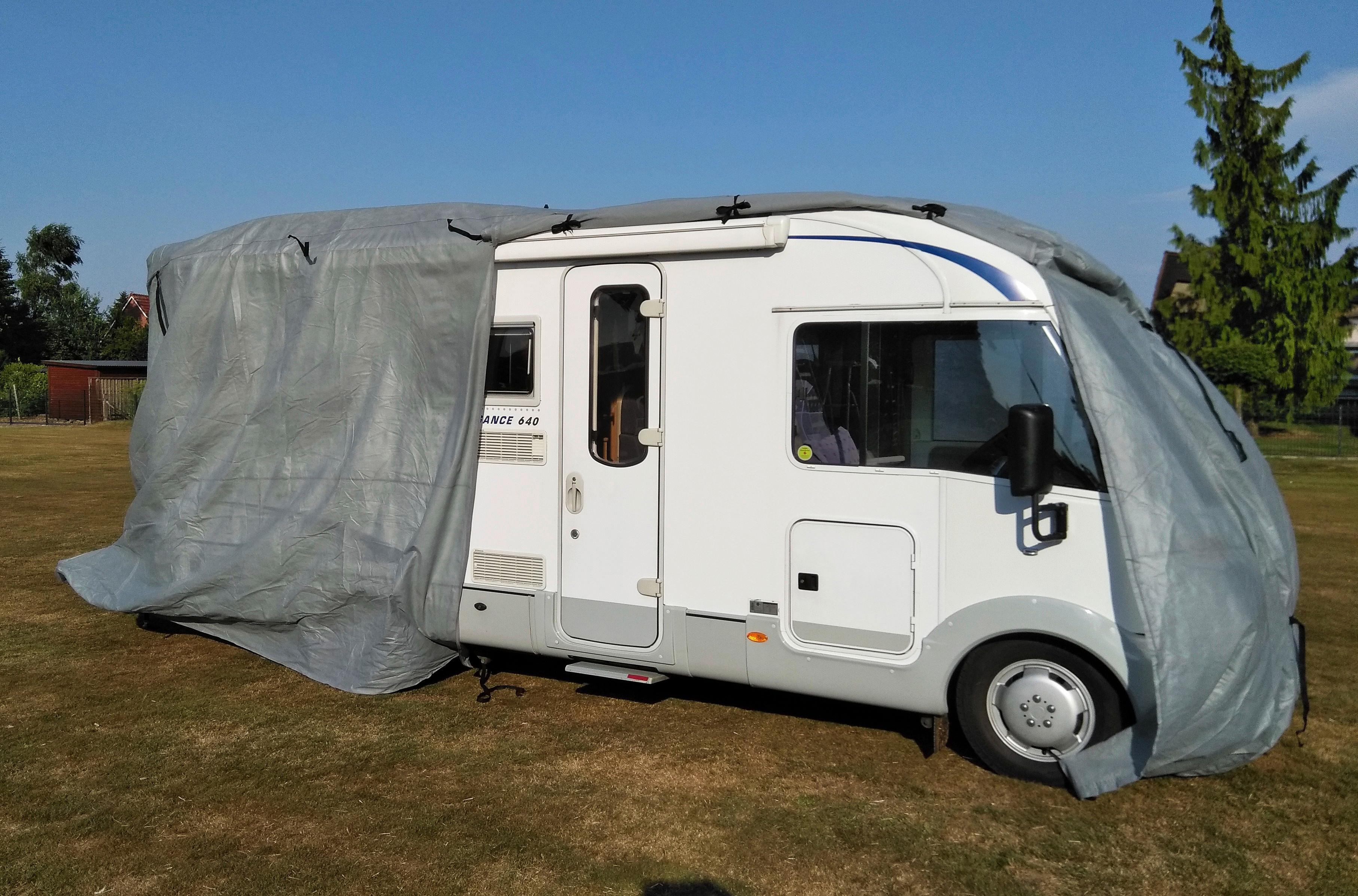 Schutzplane Abdeckplane für Wohnmobil Gr. M Grau - Grau, Basics, Kunststoff (235/275/730cm)