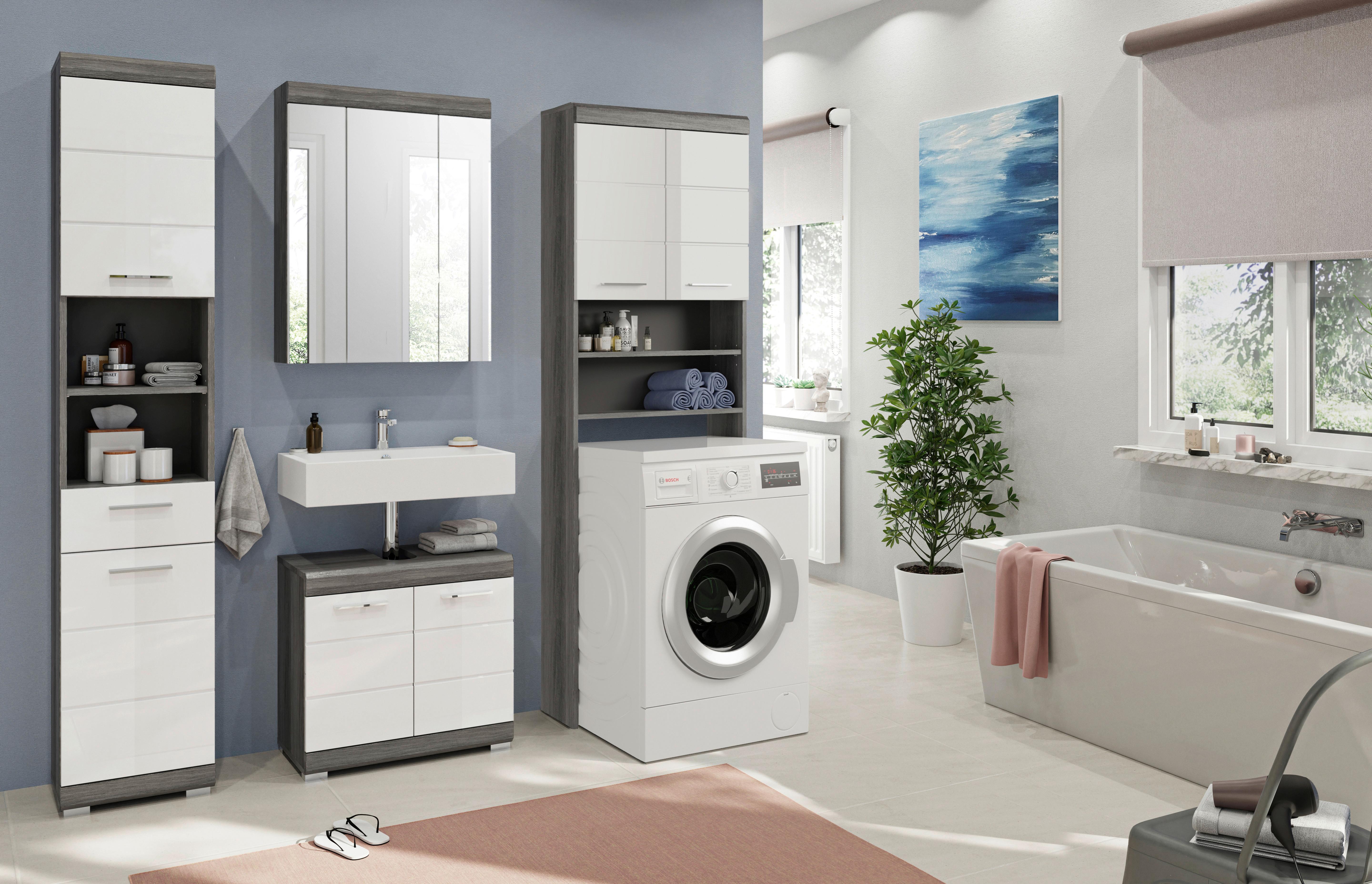 Badmöbel-Set 4-Tlg. Scout 160cm Grau/Weiß