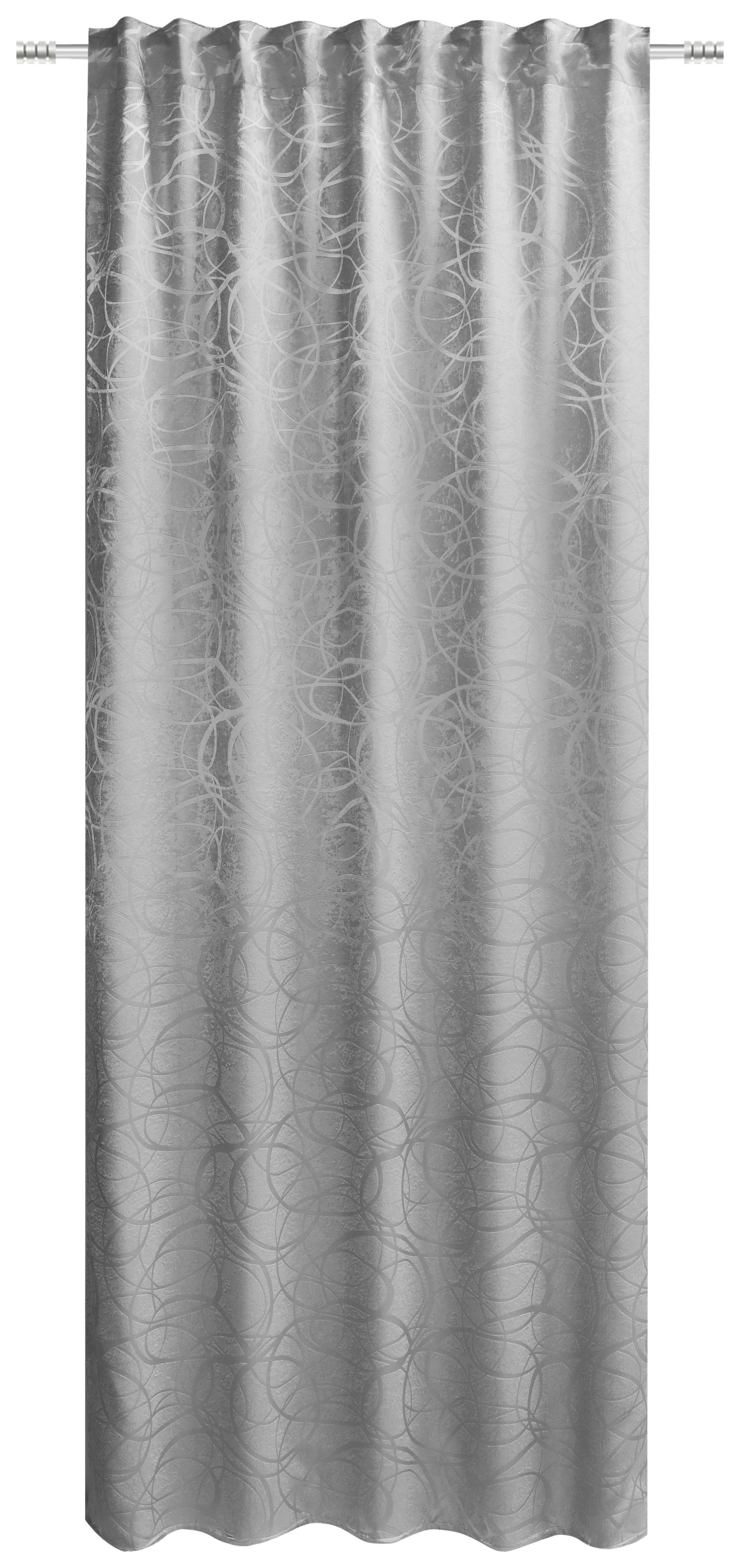 Verdunkelungsvorhang Jungola - Grau, ROMANTIK / LANDHAUS, Textil (135/245cm) - James Wood