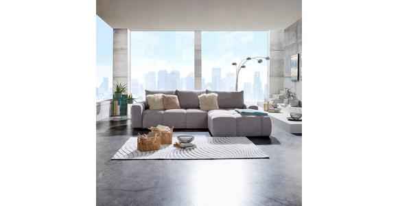 Ecksofa mit Schlaffunktion + Bettkasten Atlantic Grau - Schwarz/Grau, Design, Textil (305/214cm) - Luca Bessoni