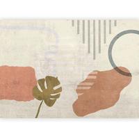 Fototapete Beige Cognac B: 200 Cm - Cognac/Beige, Basics, Textil (200/140cm) - artgeist