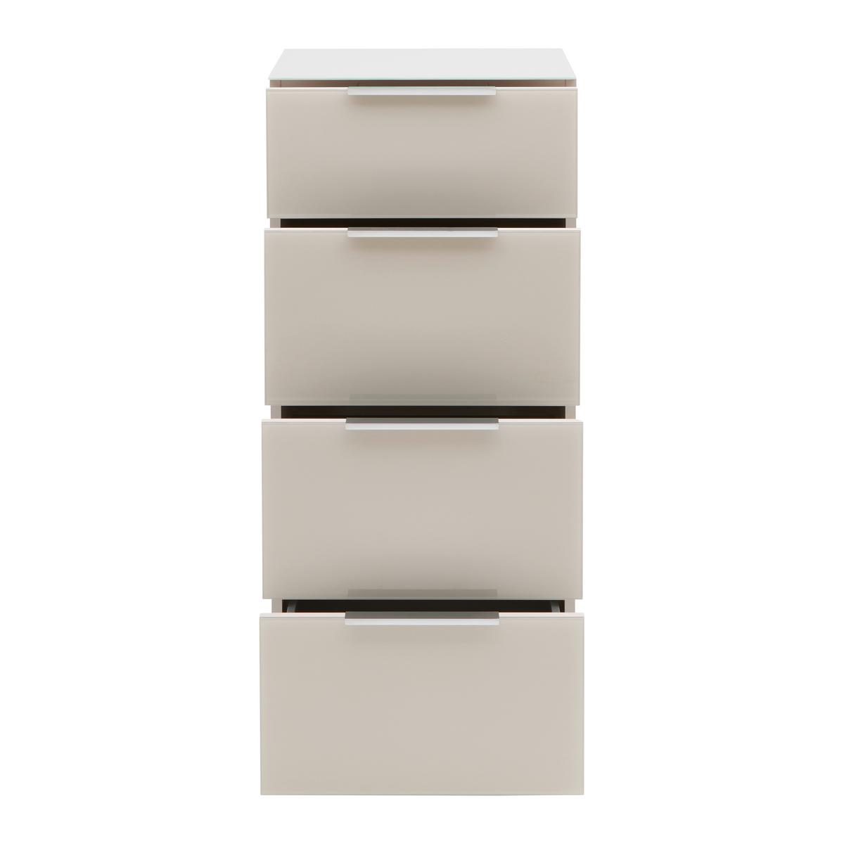 Komoda Siena š: 45 cm SIENA -EXKLUSIV- - čierna/kašmírová, Modern, kov/kompozitné drevo (45/99/40cm) - Mömax