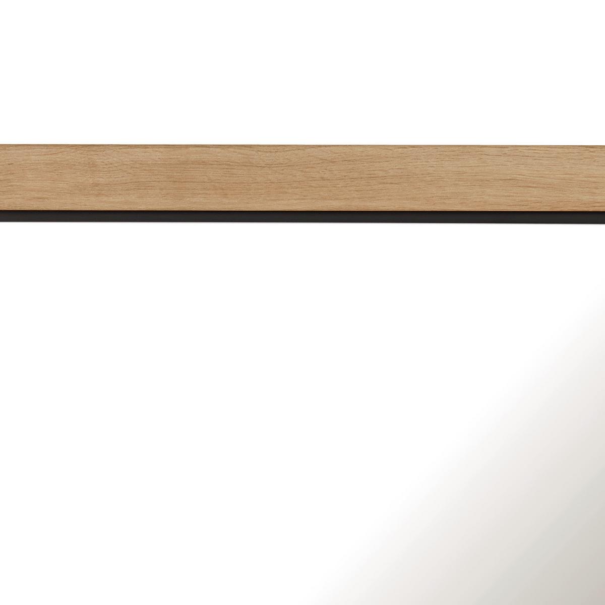 Tükör Harvey - tölgyfa színű/antracit, Lifestyle, faalapú anyag (87/76/2,5cm)