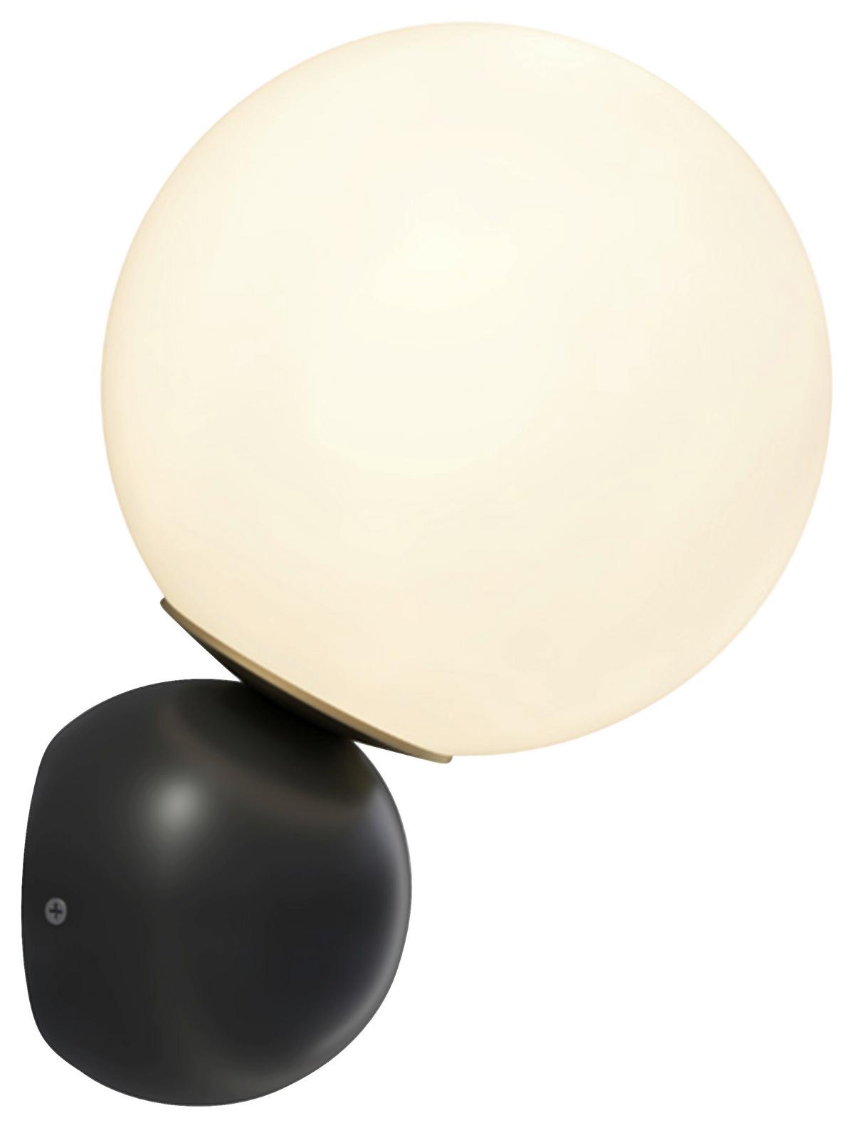 Wandleuchte Nostalgia - Goldfarben/Schwarz, Basics, Glas/Metall (15/30/16,2cm) - MAYTONI