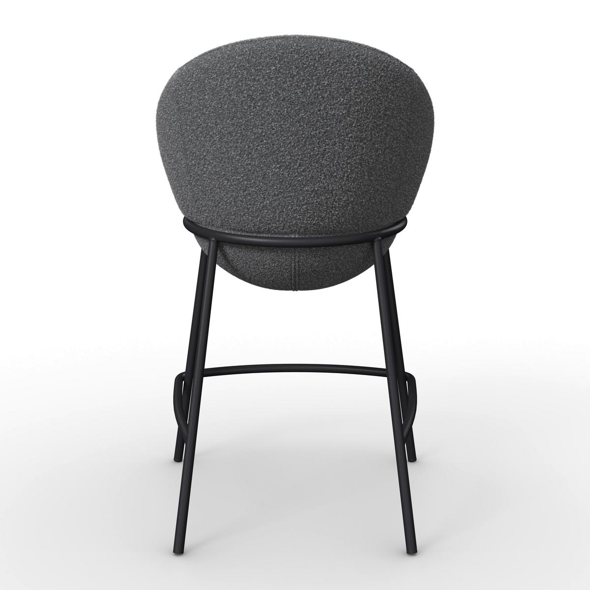 BAROVÁ ŽIDLE ZOA - šedá/černá, Moderní, kov/dřevo (53/51/100cm) - Bessagi Home