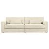 Bigsofa Manolis Beige B: 260 cm - Schwarz/Naturfarben, KONVENTIONELL, Textil (260/66/115cm) - MID.YOU