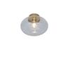 Deckenleuchte Brussels D: 28cm 1-Flammig - Transparent/Goldfarben, Basics, Glas/Metall (28cm) - It's about Romi
