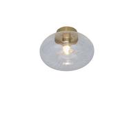 Deckenleuchte Brussels D: 28cm 1-Flammig - Transparent/Goldfarben, Basics, Glas/Metall (28cm) - It's about Romi