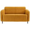 2-sitzer-sofa Marone Gelb Teddystoff - Gelb/Schwarz, MODERN, Textil (140/76/90cm) - Livetastic
