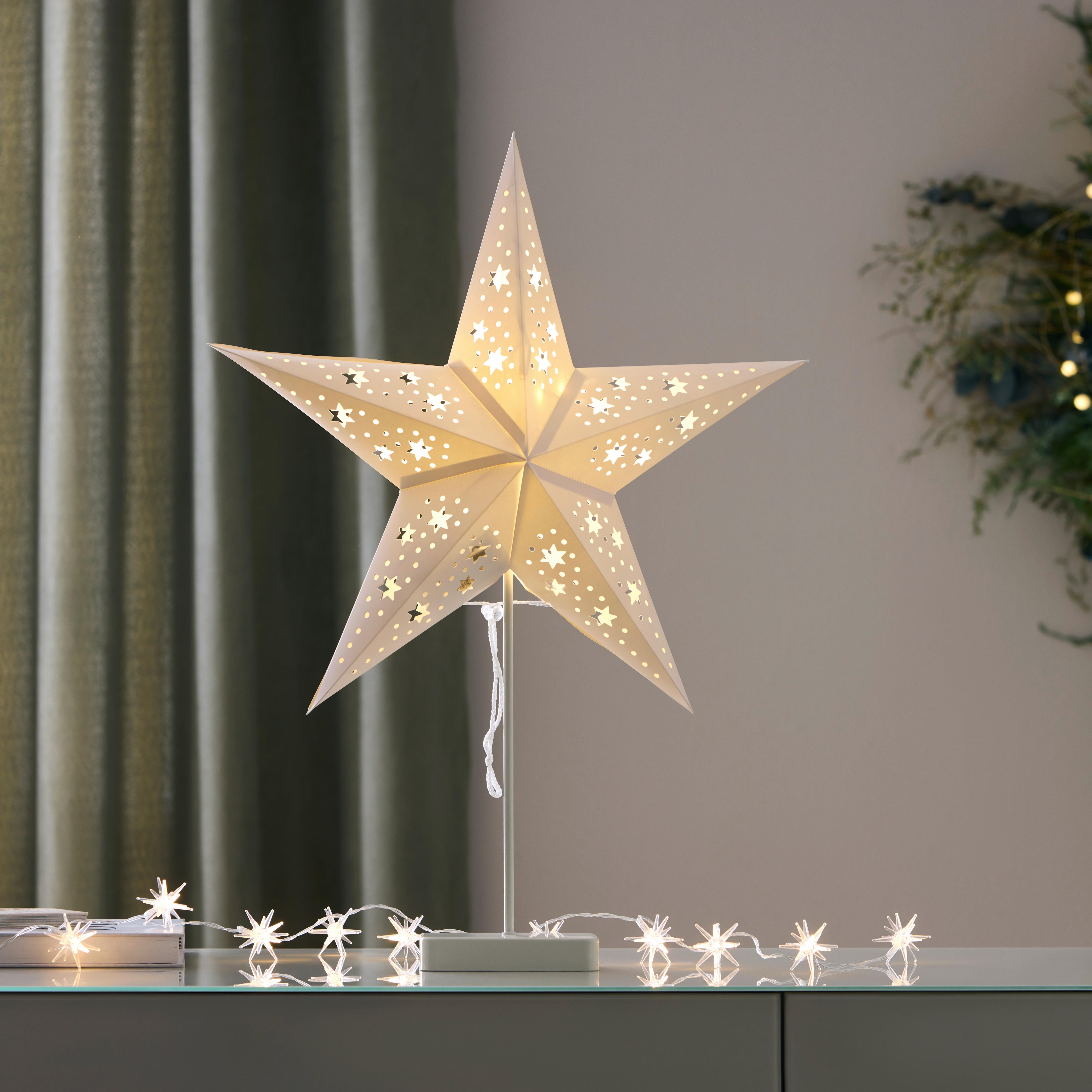 Dekorační LED svítidlo TALLA - bílá, kov/plast (45cm) - Mömax