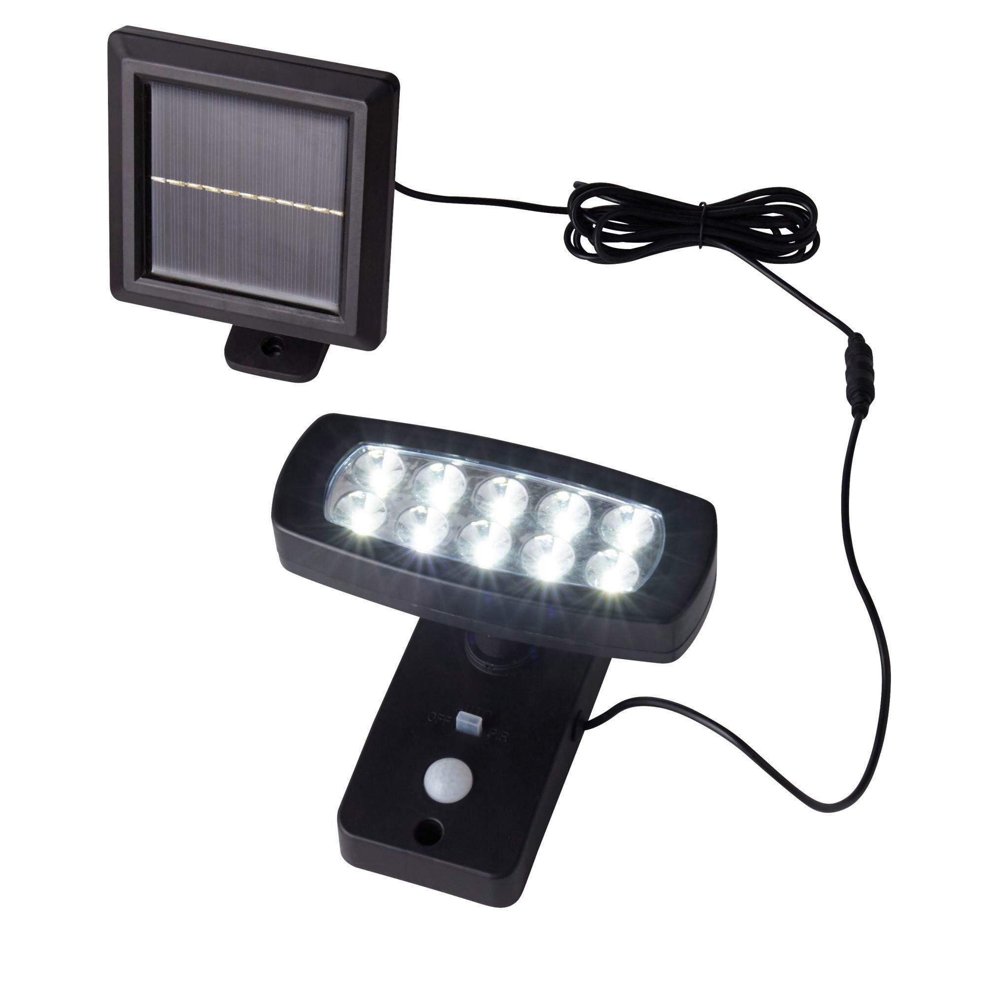 Solarleuchte 67423bk-Pir Solar - Schwarz, Basics, Kunststoff (15,5/14,5/17cm)