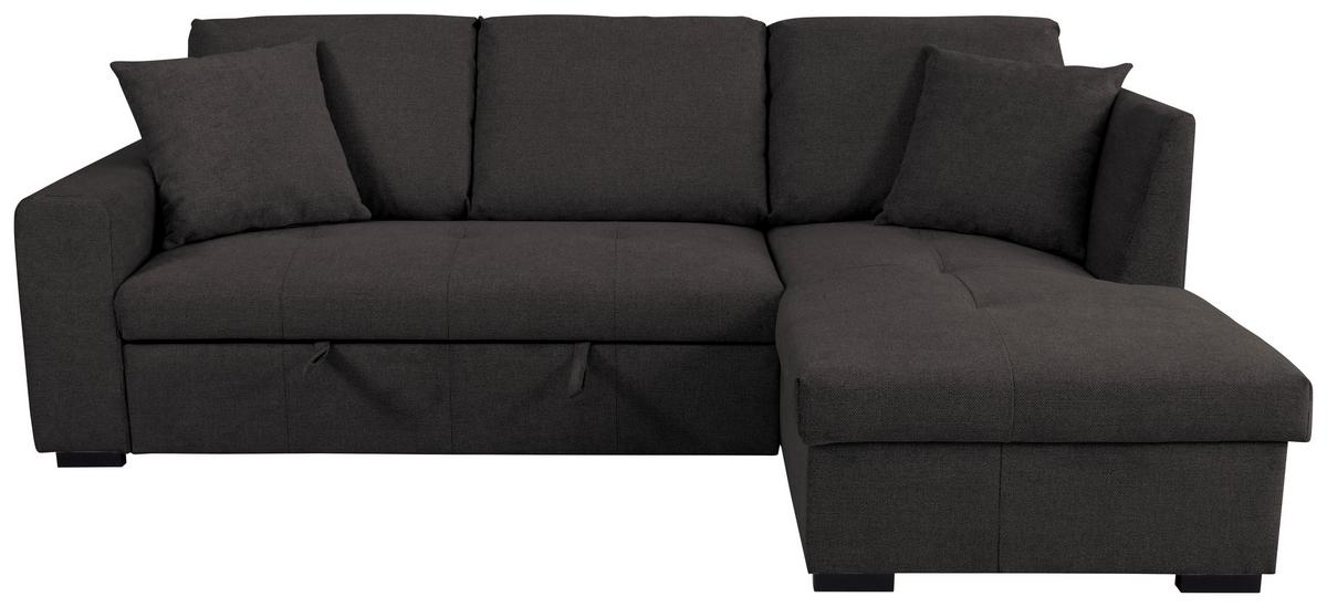 Ecksofa Lukas Dunkelbraun S: 239x158 Cm - Dunkelbraun, Trend, Textil (239/158cm)