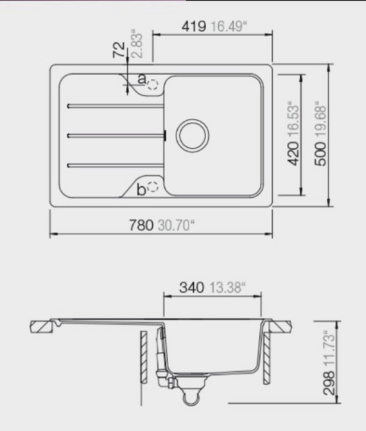 DREZ FORMHAUS D100S - čierna, Modern, kameň (78/29,8/50cm) - Sistant
