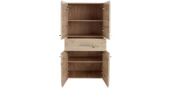 Midischrank Mit Soft-Close Avensis B: 60cm, Eiche Dekor - Eichefarben, MODERN, Holzwerkstoff (60/128,5/33cm) - Luca Bessoni