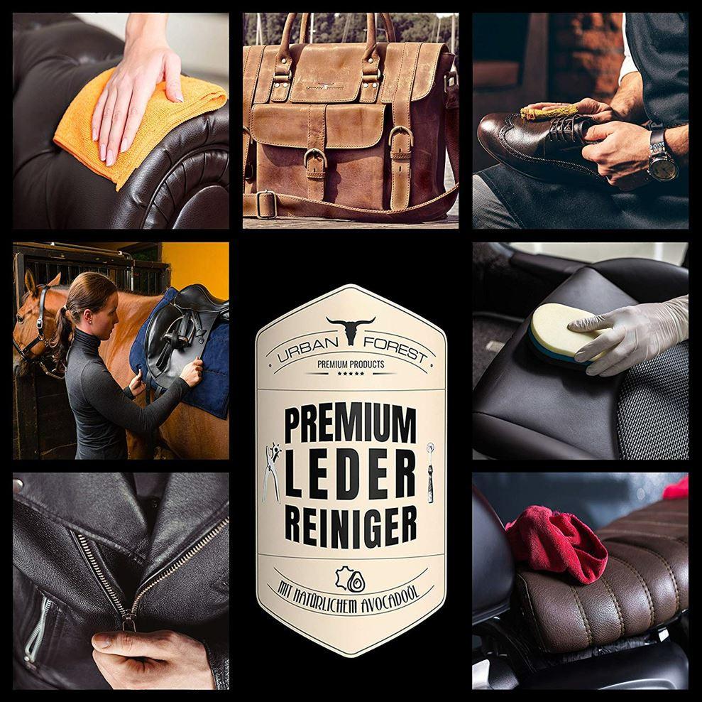 Lederpflege Premium Leder Reiniger - Basics, Kunststoff (500ml) - Urban Forest