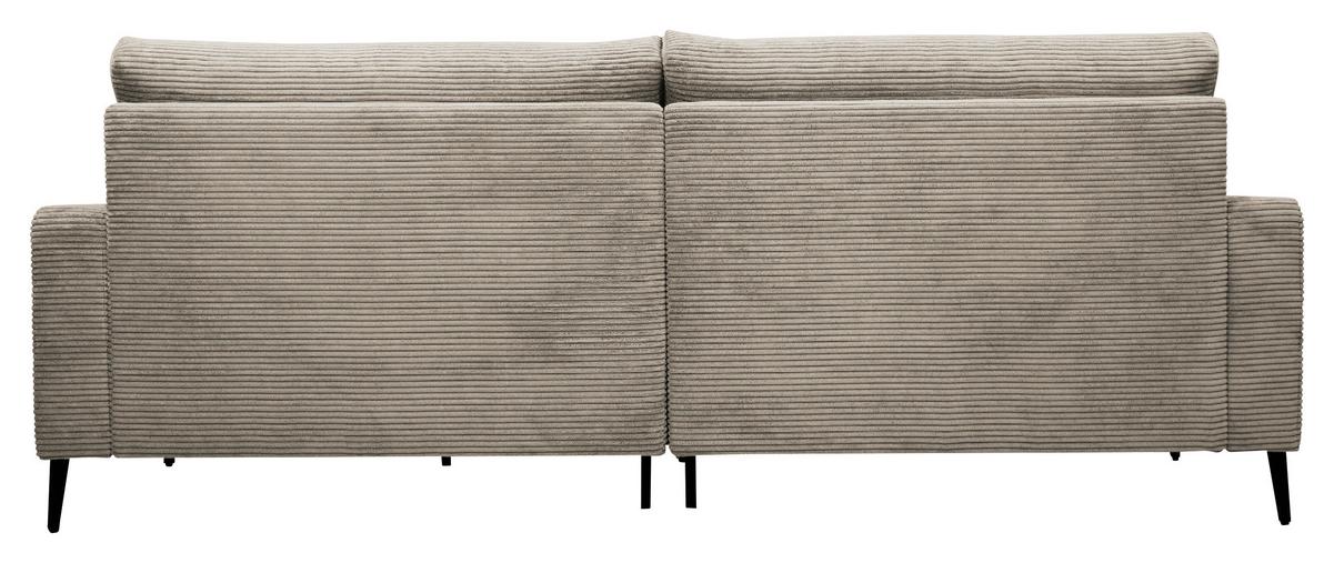 Univerzálna sedačka CORA, sivobéžový menčester - čierna/sivobéžová, Modern, kov/drevo (223/86/161cm) - Mömax