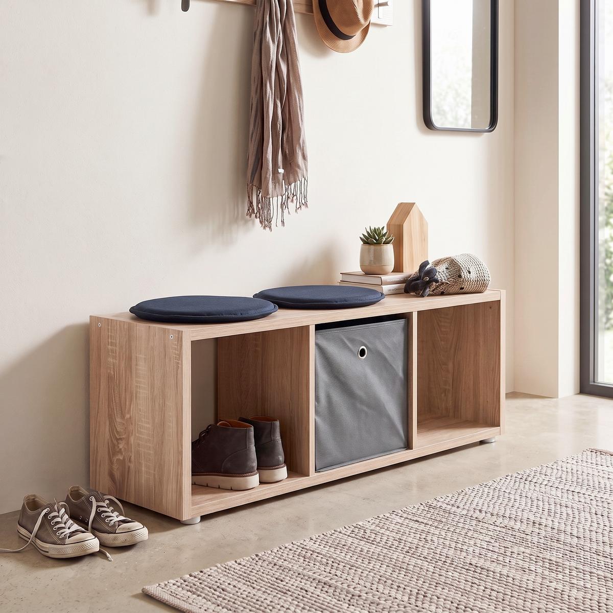 REGAL NIZZA TYP 12 - Silberfarben/Sonoma Eiche, MODERN, Holzwerkstoff (37,5/108,5/33cm) - MID.YOU