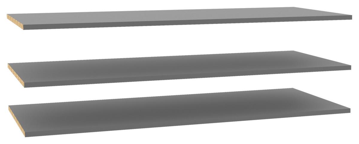 Belső Polc Chilly/savona - szürke, Modern, műanyag/faalapú anyag (107,8/2,2/42cm)