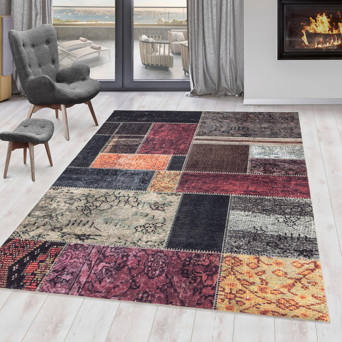 Flachwebteppich Fiesta - Multicolor, Design, Textil (80/150cm) - Novel