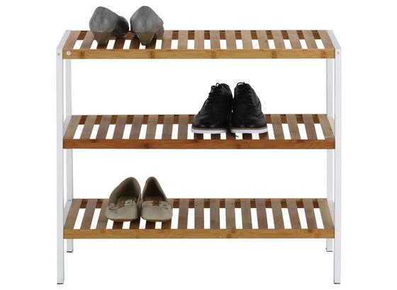 Regál Na Topánky Anna 3 -sb- - prírodné farby/biela, Moderný, drevo/kompozitné drevo (70/59/30cm) - Mömax modern living Regál Na Topánky Anna 3 -sb- - prírodné farby/biela, Moderný, drevo/kompozitné drevo (70/59/30cm) - Mömax modern living