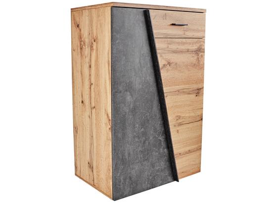 Kommode Venedig B:80cm Wotan Eiche Dekor/Beton Dunkel - Eichefarben/Schwarz, MODERN, Holzwerkstoff (80/110/40cm) Kommode Venedig B:80cm Wotan Eiche Dekor/Beton Dunkel - Eichefarben/Schwarz, MODERN, Holzwerkstoff (80/110/40cm)