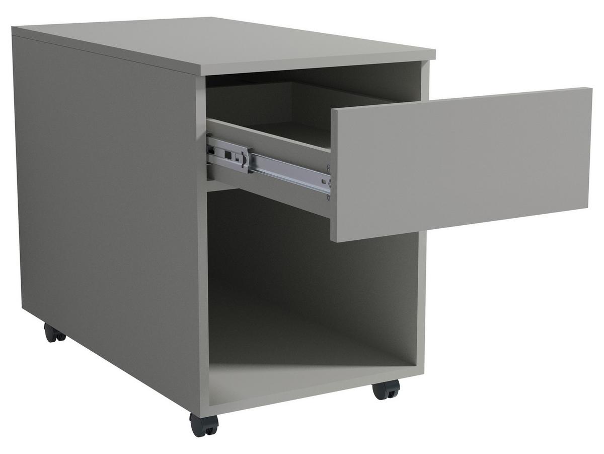 Rollcontainer Dalosa Grau B: 39 cm - Grau, Design, Holzwerkstoff/Kunststoff (39/55/70cm) - MID.YOU