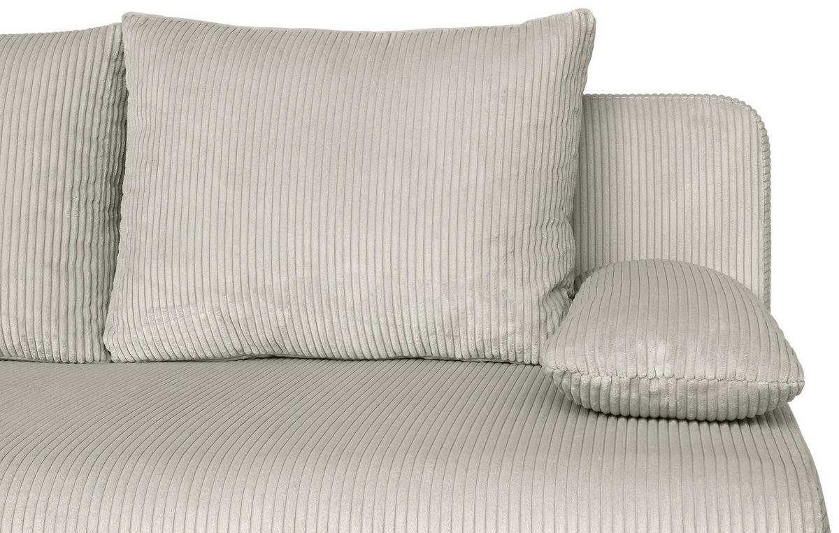 Rozkladacia pohovka BORA, krémový menčester, úl.priestor - čierna/krémová, Design, kompozitné drevo/textil (193/85/86cm) - P & B