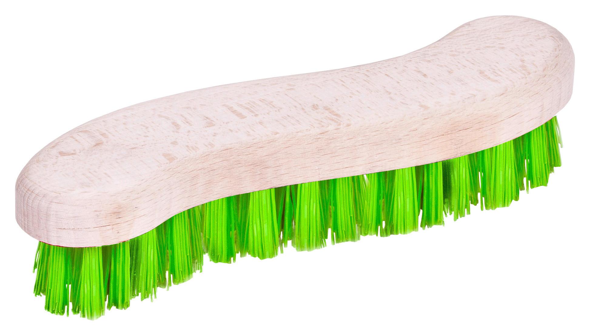 Scheuerbürste Galatus L: 22 cm Kunststoff-Borsten Ergonomisch - Eichefarben, KONVENTIONELL, Holz/Kunststoff (22/7/4cm) - Ondega