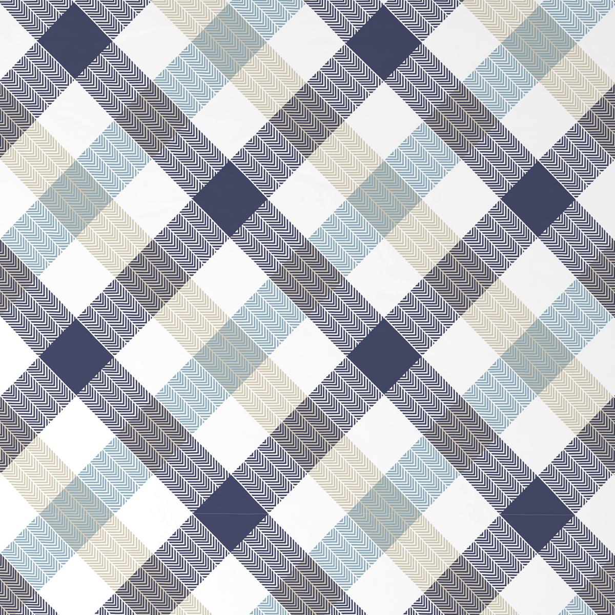Bettwäsche Montreal - Blau/Beige, MODERN, Textil - Luca Bessoni
