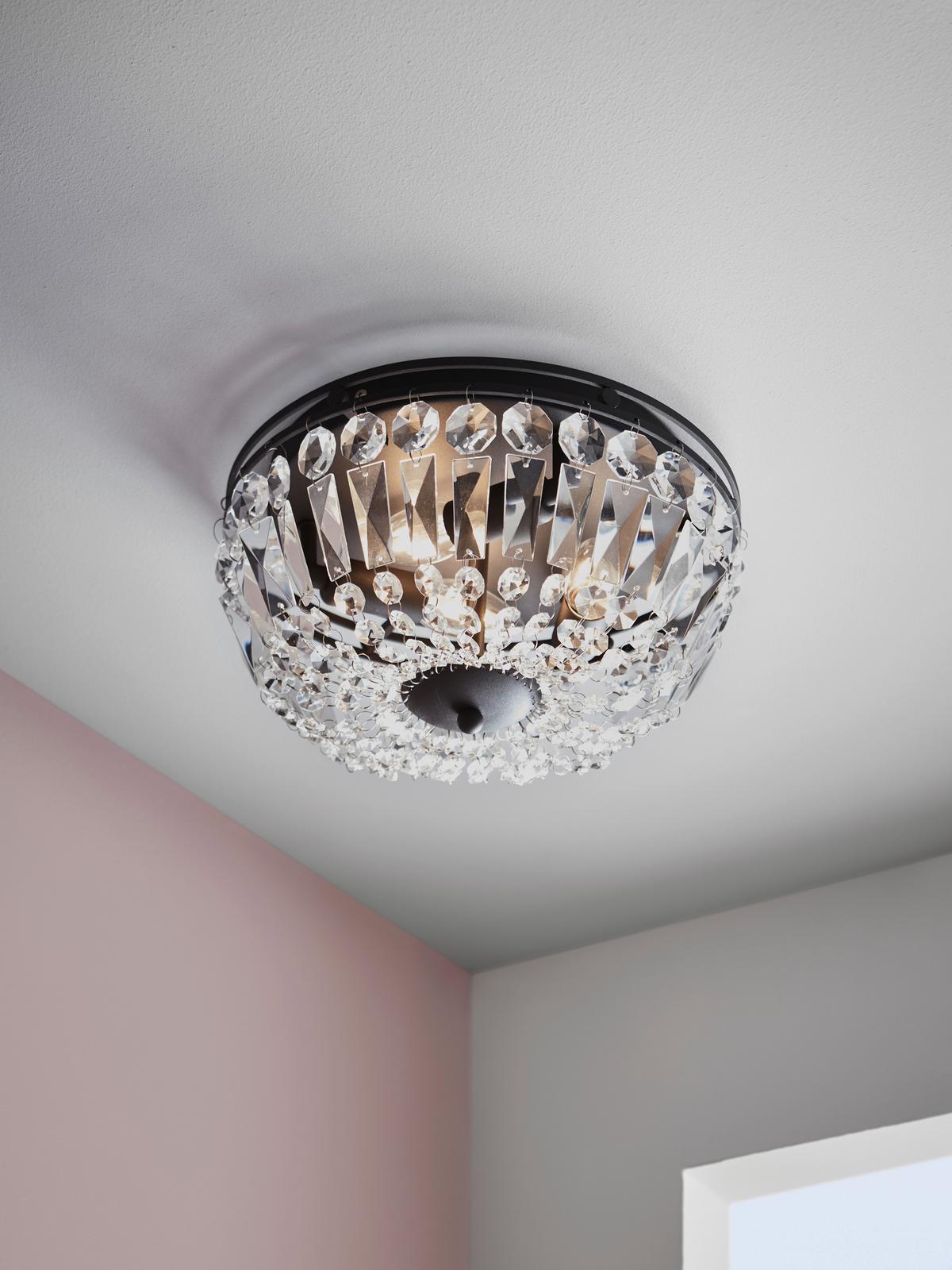 Kronleuchter Klar, Schwarz - Klar/Schwarz, Basics, Glas/Metall (30/20cm) - Markslöjd