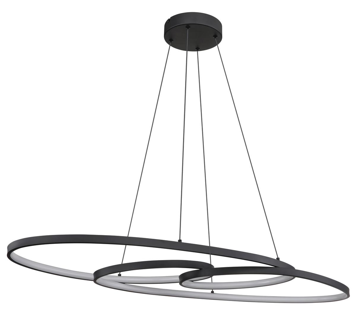 Led Függőlámpa 67177-40 Spira - fekete/fehér, Design, műanyag/fém (100/36/122cm) - Globo