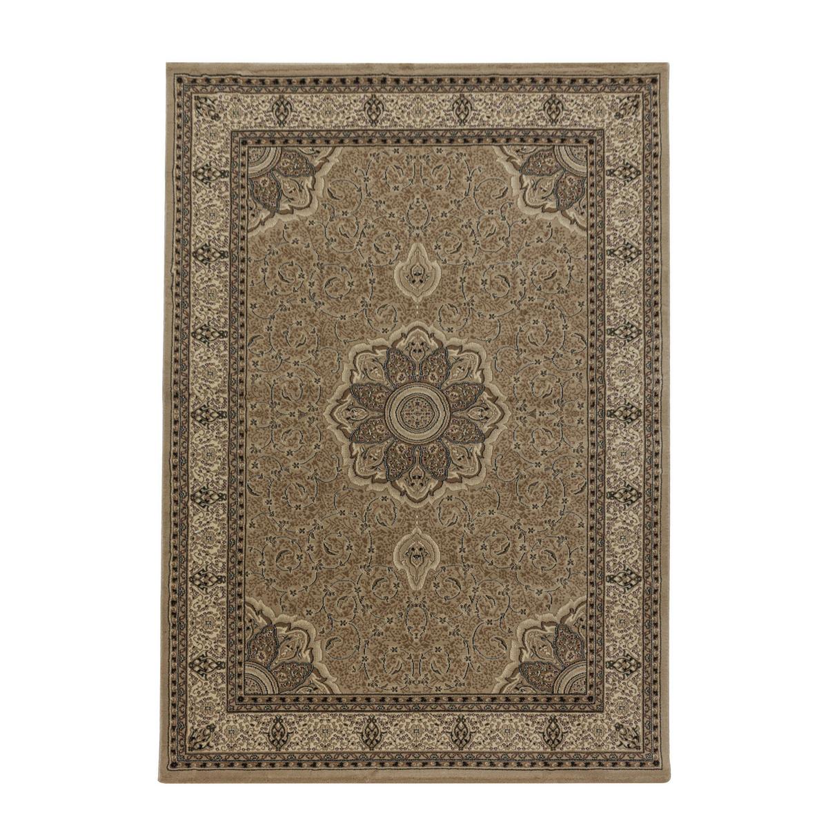 Orientalischer Webteppich Beige Kashmir 200x290 cm - Beige, LIFESTYLE, Textil (200/290cm)
