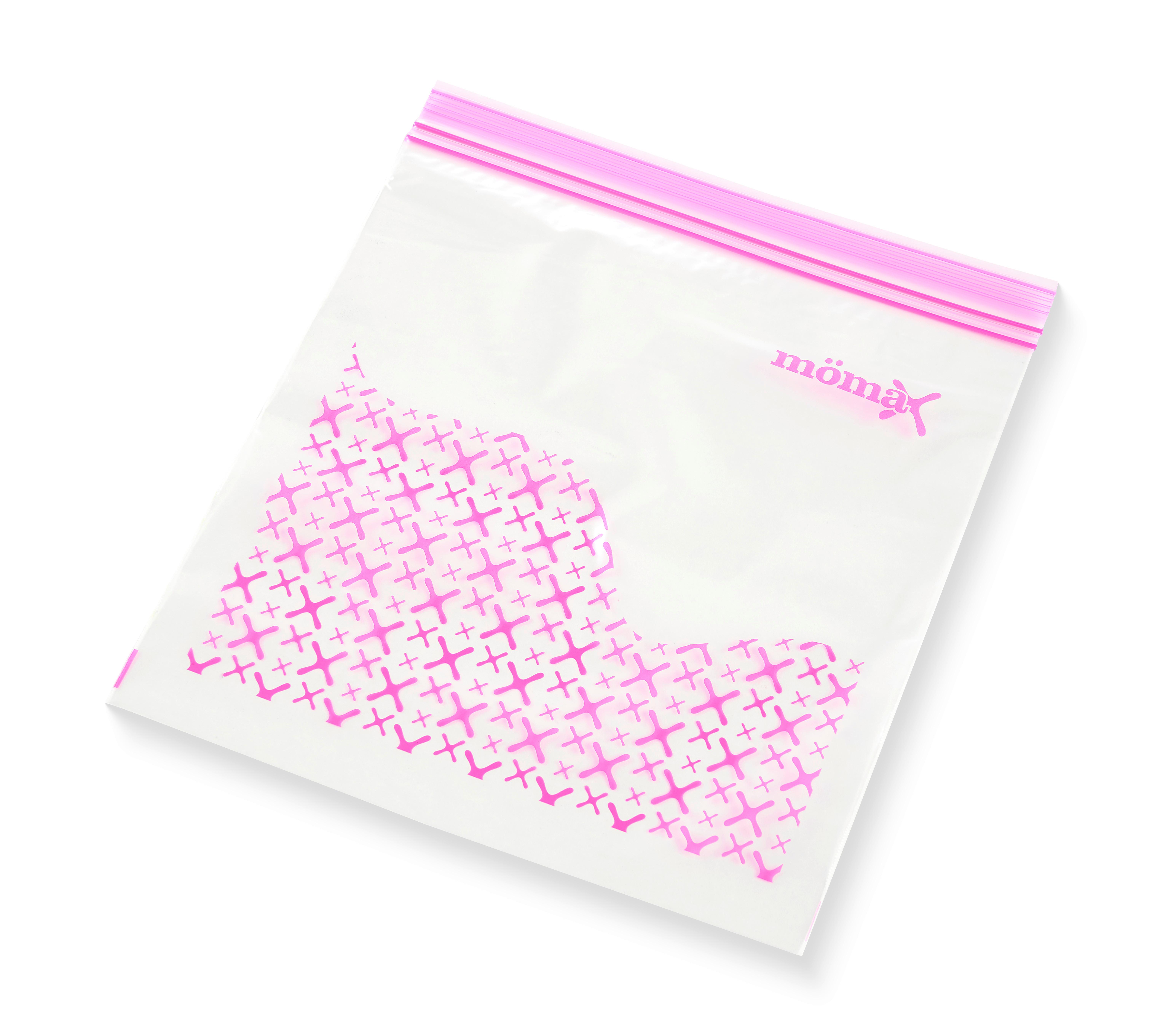 Sáček na potraviny MICHI - 2,5L - pink/čiré, Konvenční, plast (24/24,2cm) - Mömax