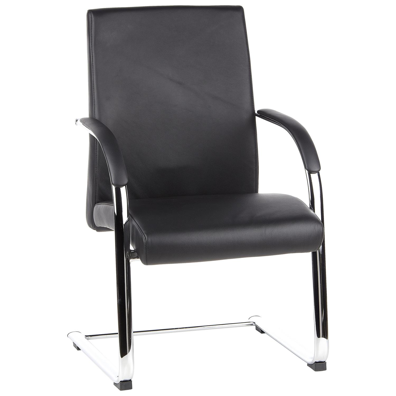 Besucherstuhl Barolo V Schwarz 60x101x49 cm