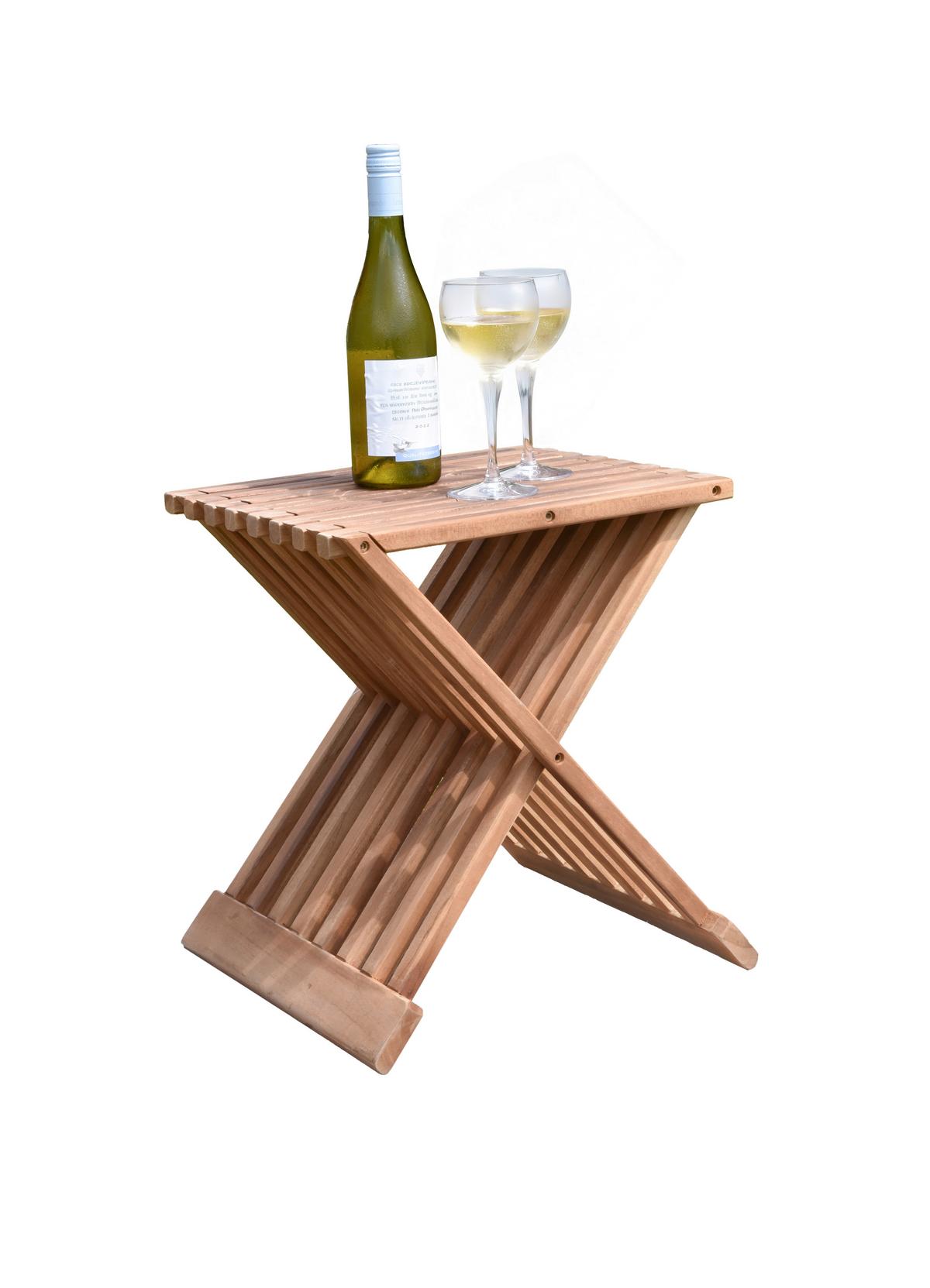 Beistelltisch Fani - Braun, Basics, Holz (39/29/44cm) - Gardenson