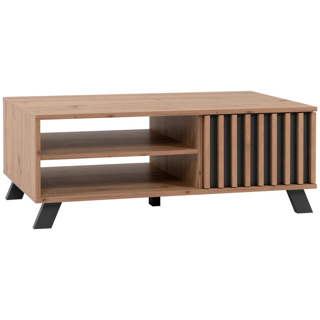 Couchtisch +Lade Medan Anthrazit/Eiche Dekor