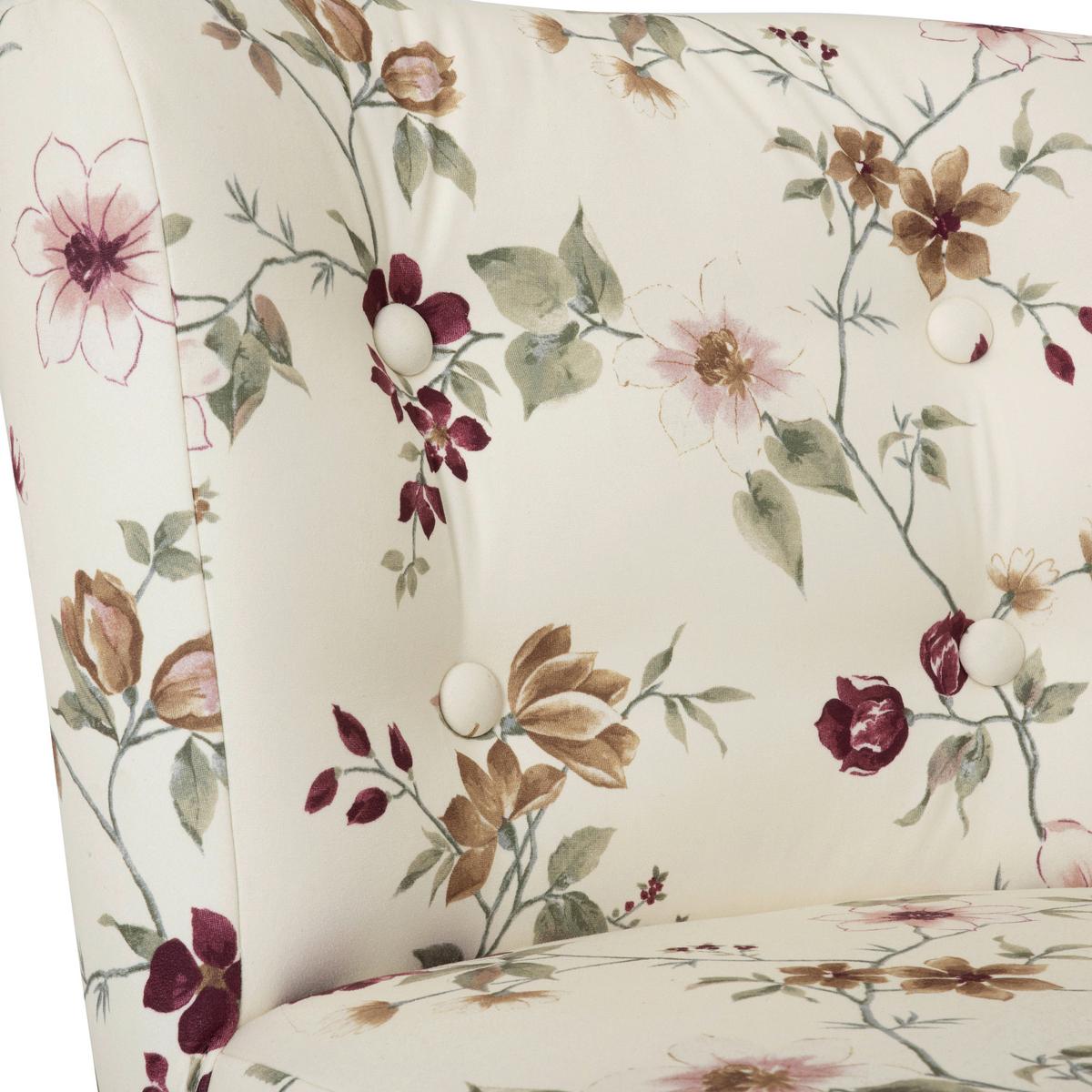 Sessel Fiona - Buchefarben/Weiß, Design, Textil (58/78/68cm) - Max Winzer