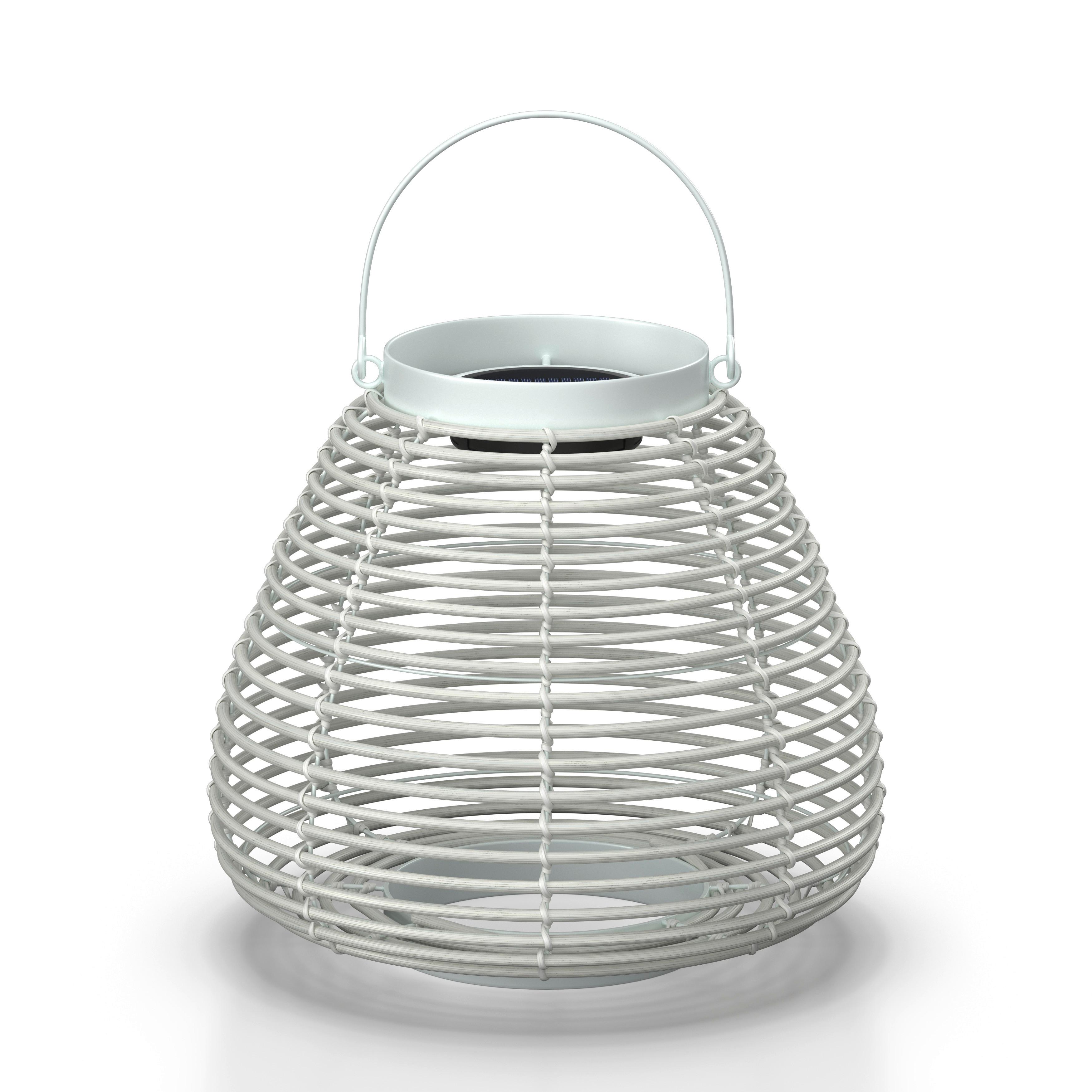 VENKOVNÍ SVÍTIDLO ANINA - bílá, Moderní, kov/plast (36/35/36cm) - Bessagi Garden