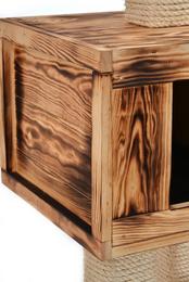 Kratzbaum aus Echtholz mit Schlafhöhle kaufen Kratzbaum aus Echtholz mit Schlafhöhle kaufen