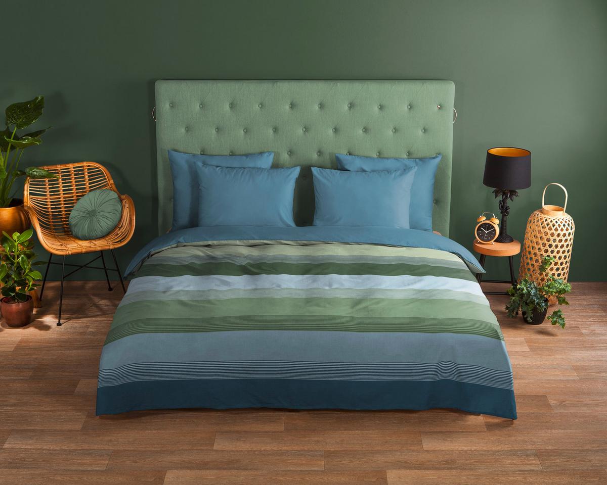 WENDEBETTWÄSCHE MALI - Blau/Multicolor, Design, Textil (140/200cm)