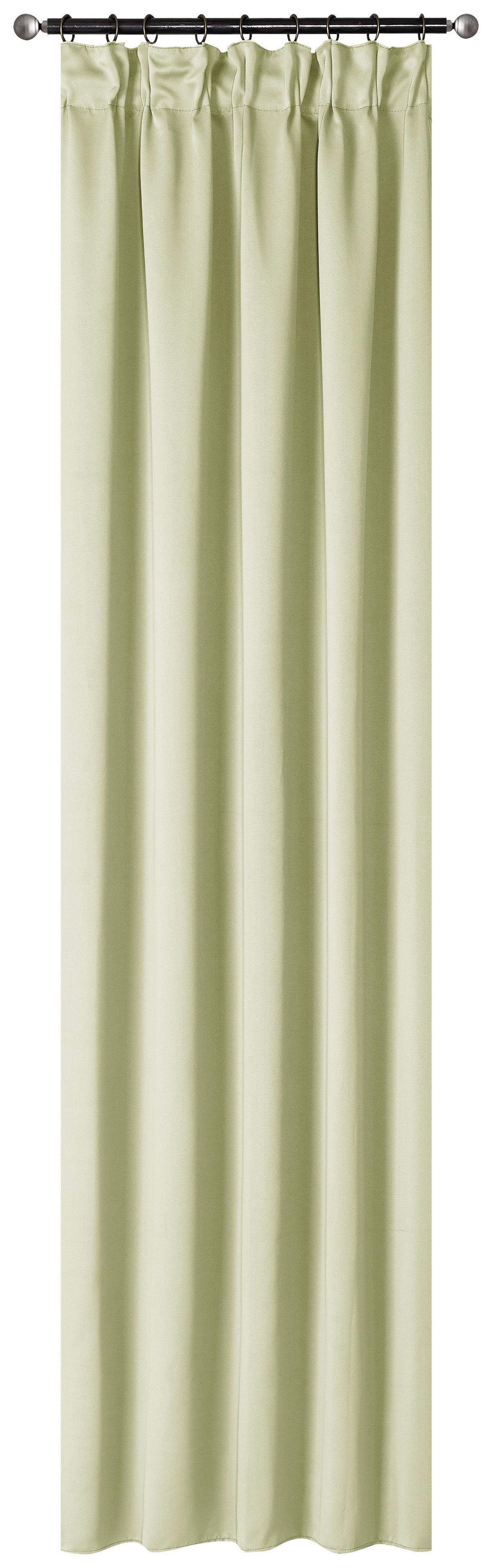 Vorhang mit Multifunktionsband Simone 135x175 cm Sandfarben - Sandfarben, ROMANTIK / LANDHAUS, Textil (135/175cm) - James Wood