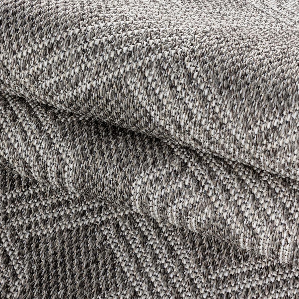 Flachwebeteppich Aruba - Grau, Design, Textil (240/340cm)