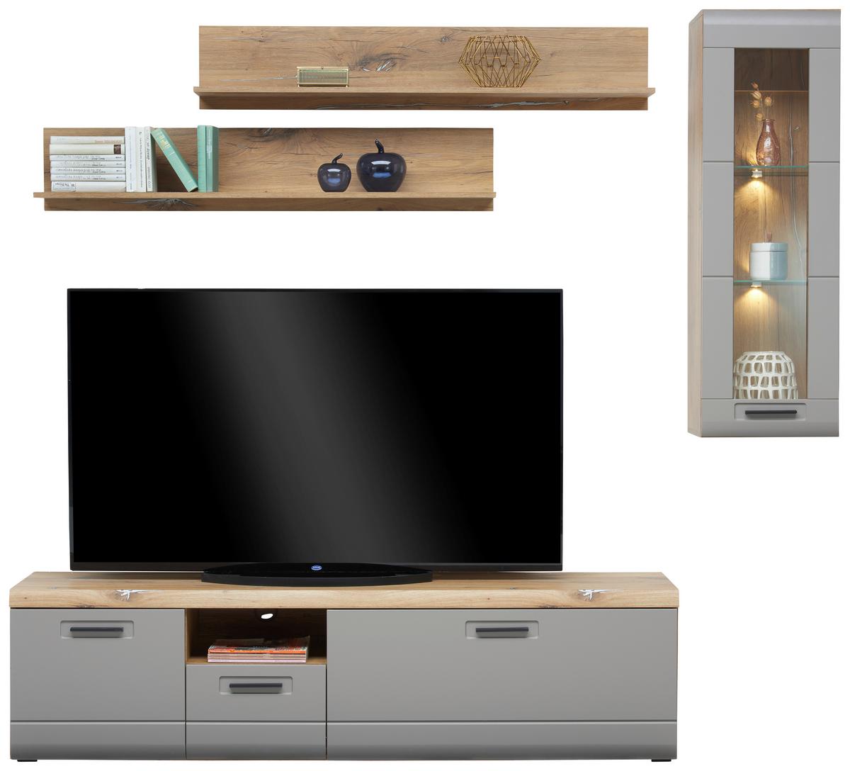 Wandboard Auris B: 135 Cm Flagstaff Eiche - MODERN, Holzwerkstoff (135/25/25cm) - Luca Bessoni