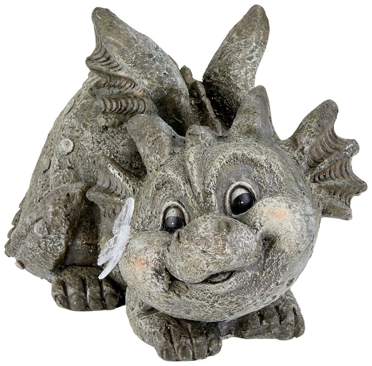 Dekodrache Barry B/h/t: Ca. 25/34/21 Cm - Grau, KONVENTIONELL, Stein (25/34/21cm) - Ondega